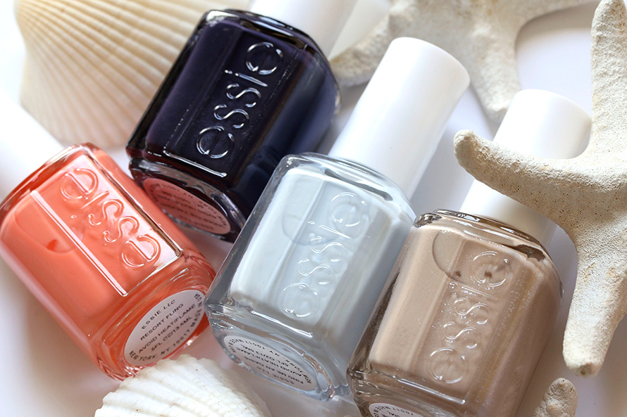 Essie Resort 2014 from the left: Resort Fling, Under the Twiglight, Find Me An Oasis and Cocktails & Coconuts
