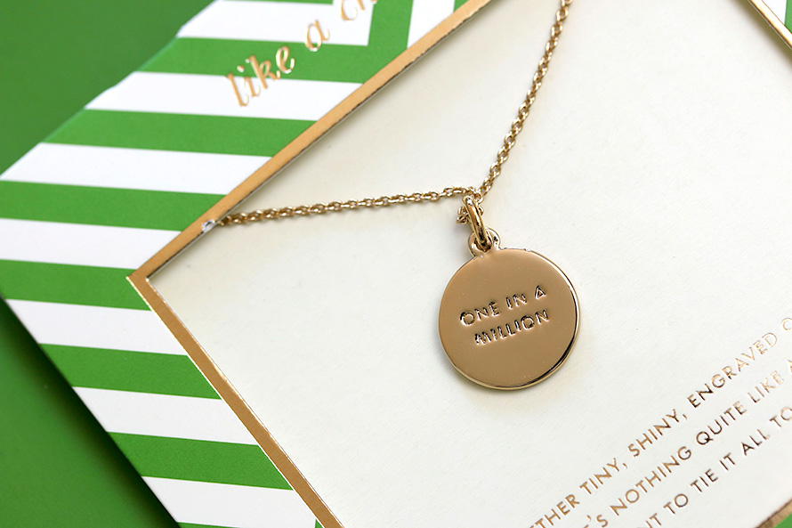 Kate Spade One in a Million Initial Pendant Necklace