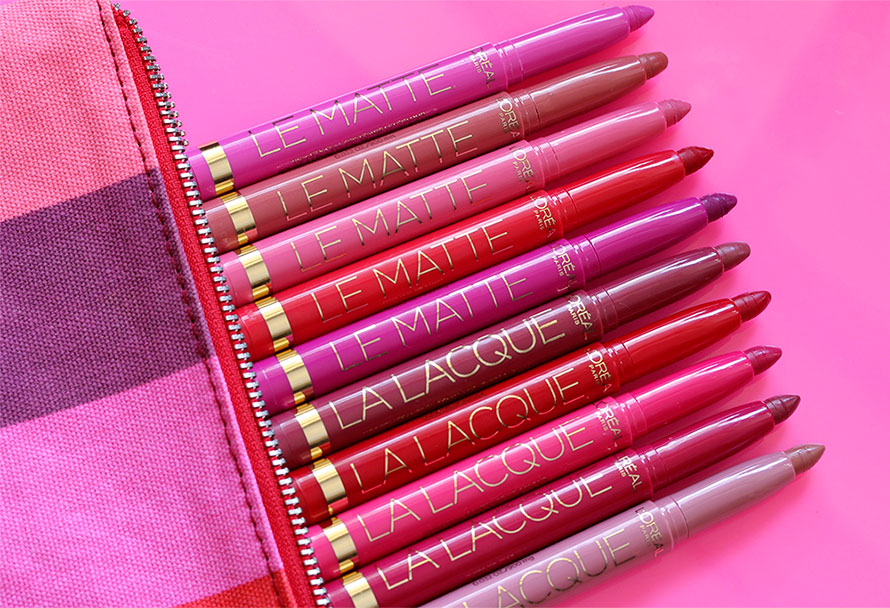 loreal le matte le lacque lip pens 890