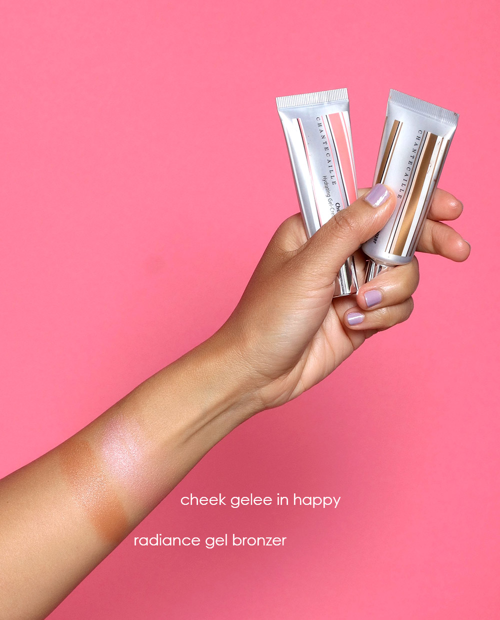 chantecaille blush bronzer swatches