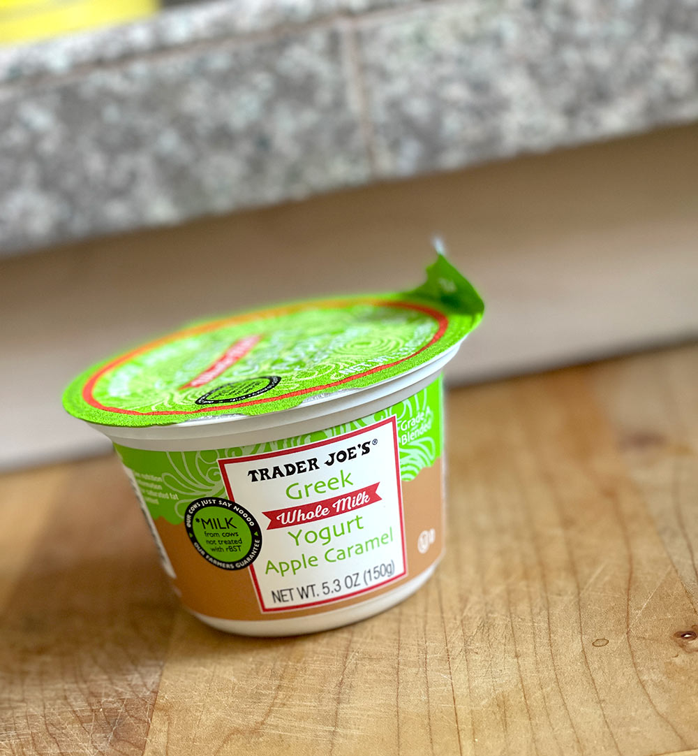 trader joes apple caramel greek yogurt