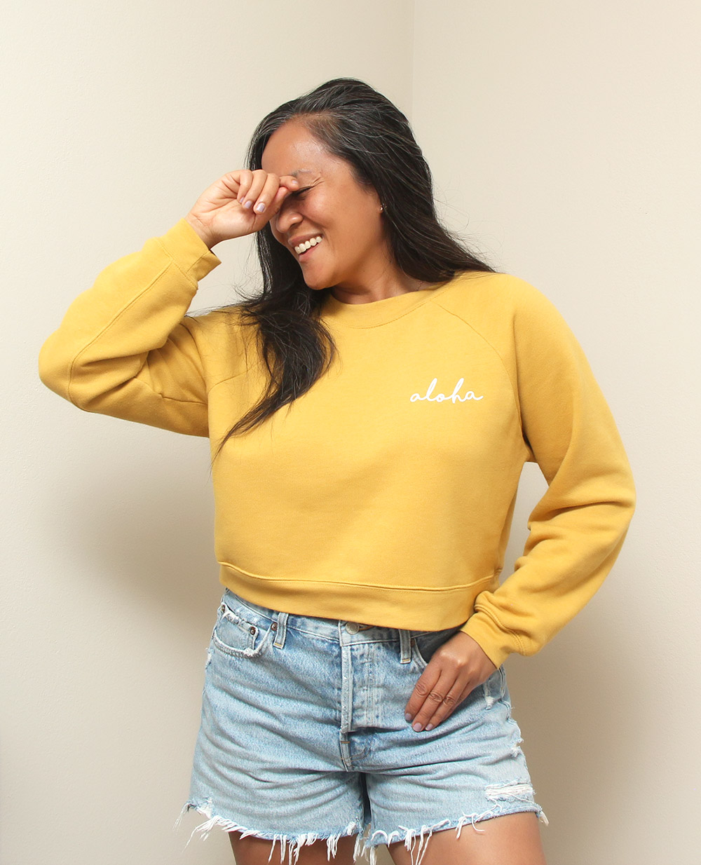 splash hawaii crop fleece